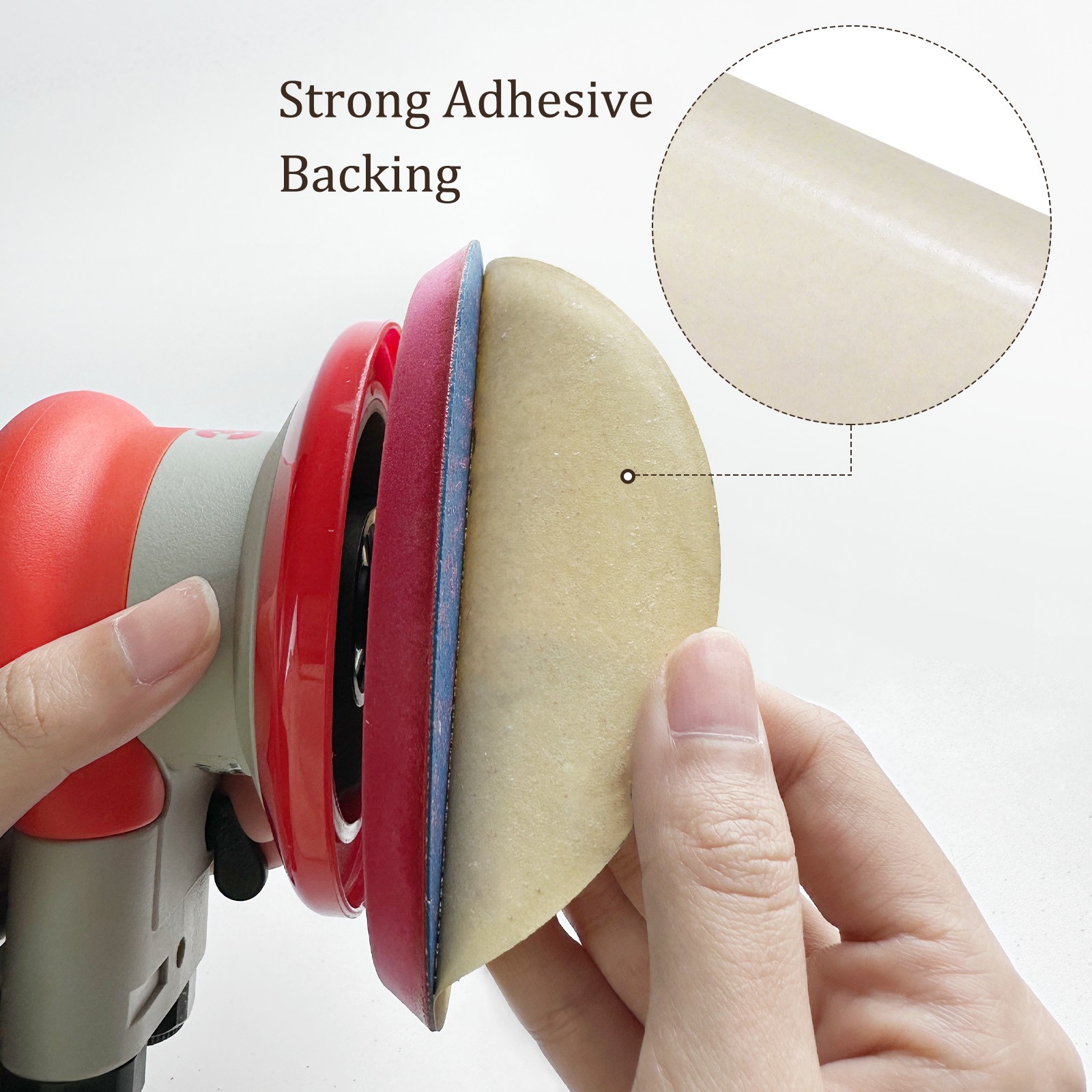 75pcs PSA Sanding Discs 5″x180 Grit C-Weight Self Adhesive Sticky-Back Sandpaper