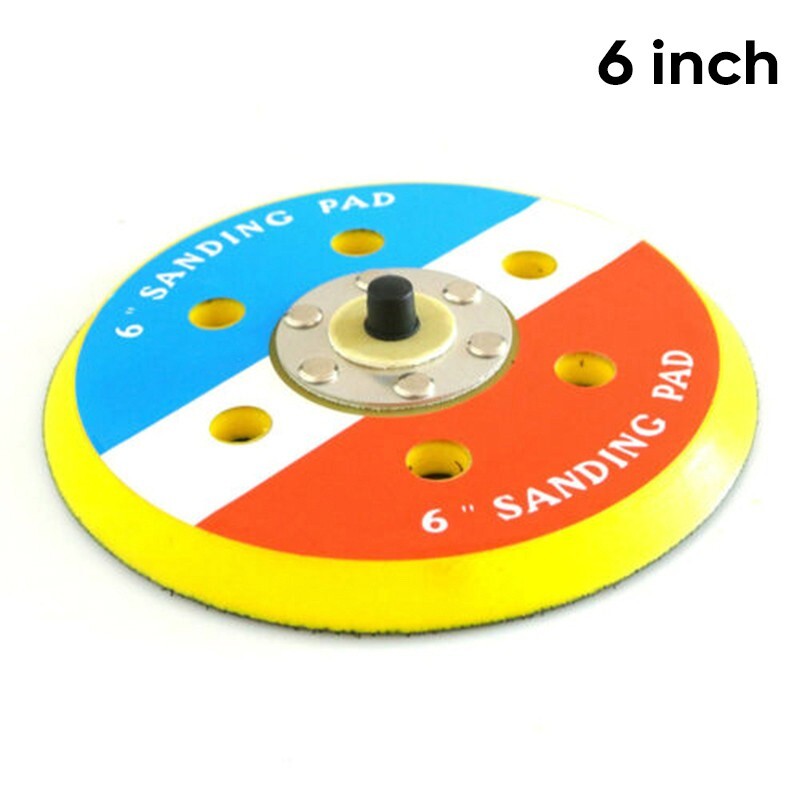 6 INCH HOOK AND LOOP SANDING PAD AIR ORBITAL SANDER BACKING PAD 12000RPM