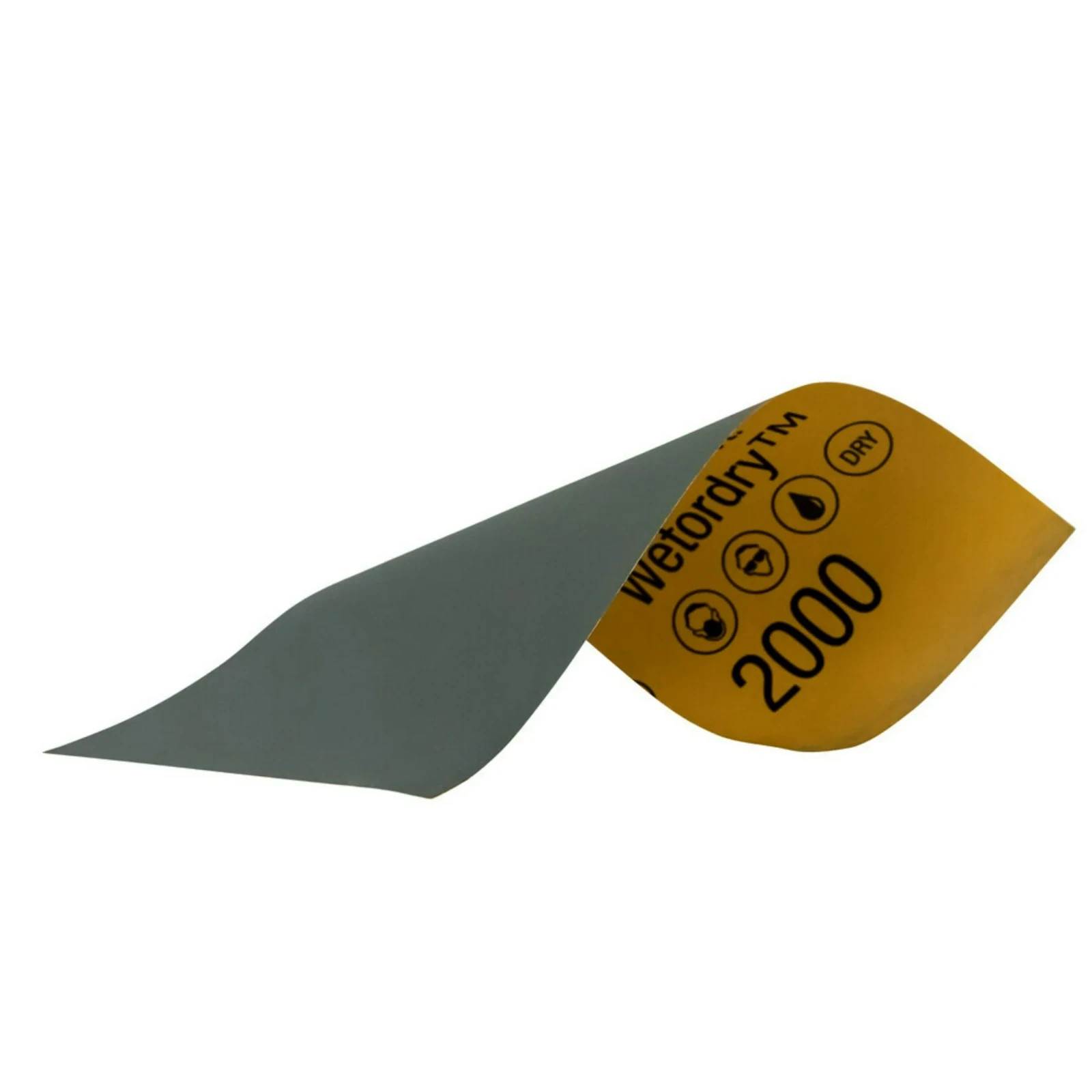 3M Wetordry Sandpaper, 3 2/3 in x 9 in, 2000 Grit, 5-Pack