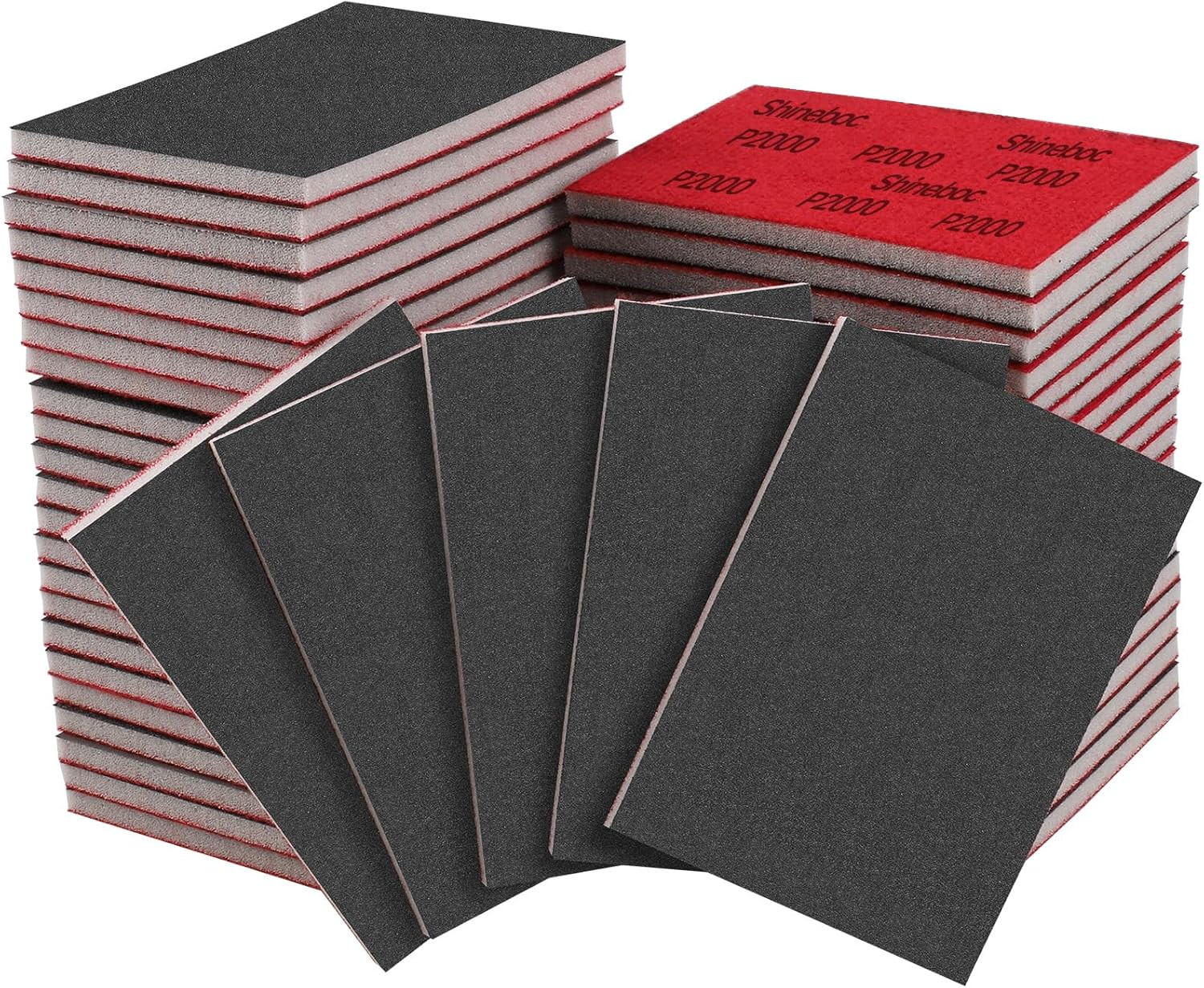 20 Pcs 3 X 4 Inch 2000 Grit Sanding Sponge Set, Ultra Fine Sanding Sponges Pads,