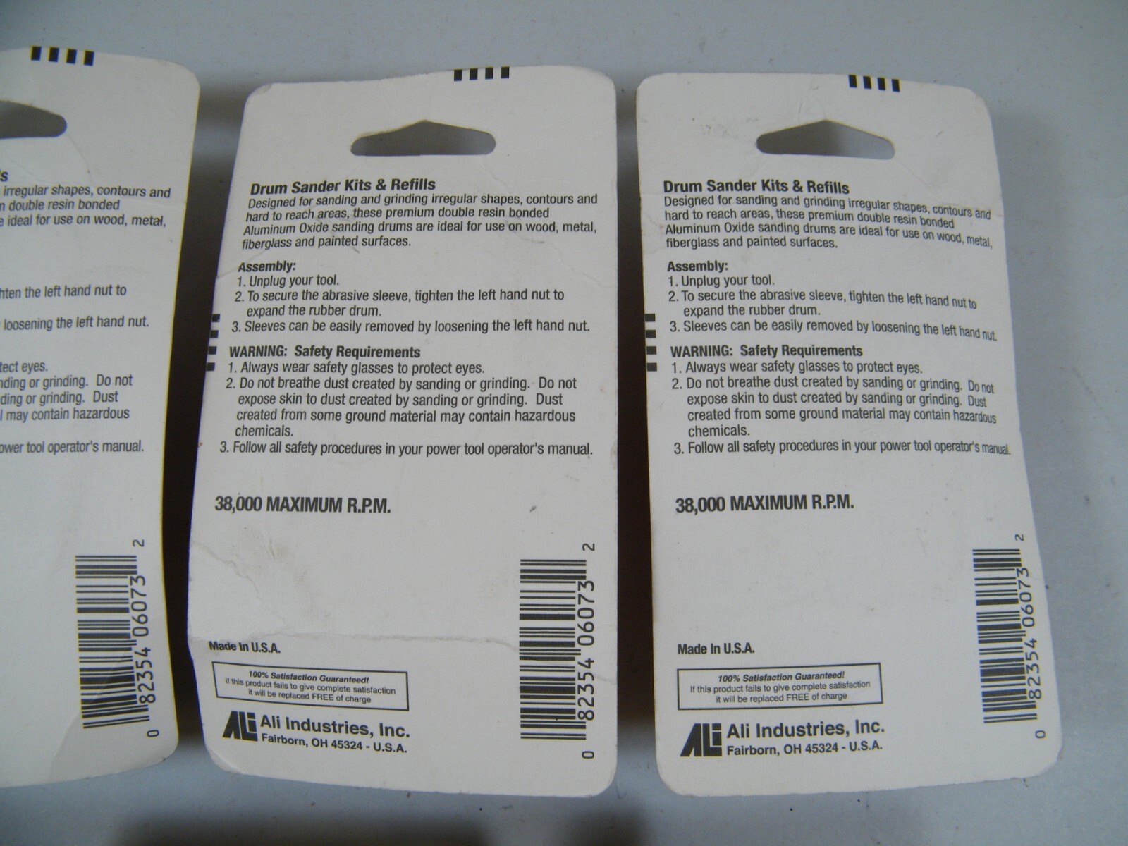 (5) PKS GATOR GRIT 6073 1/2″ DRUM SANDER REFILLS 50 COARSE GRIT