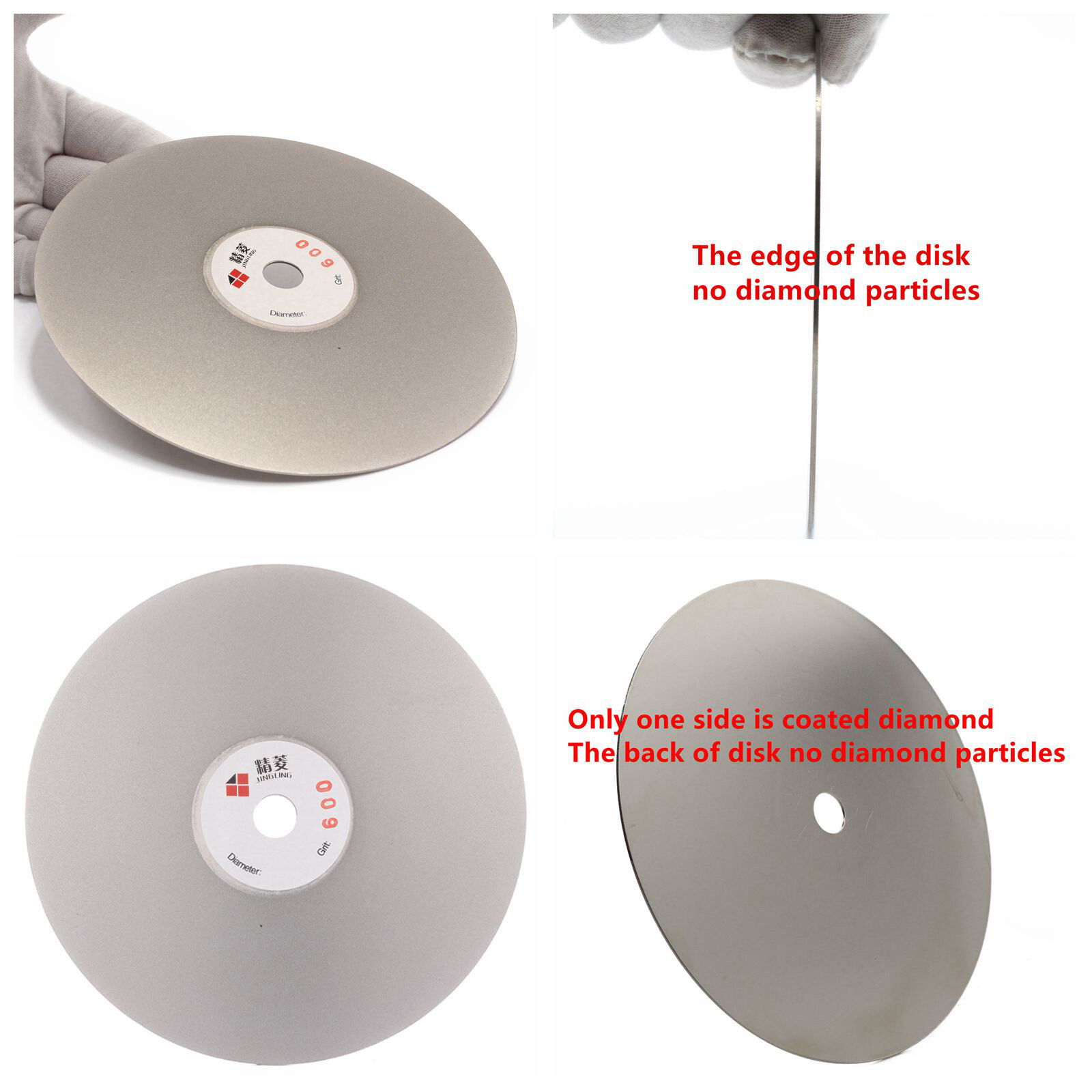 6Pcs 6″ 150mm Grit 60-3000 Diamond Grinding Discs Set Flat Lap Disk Stone Tools