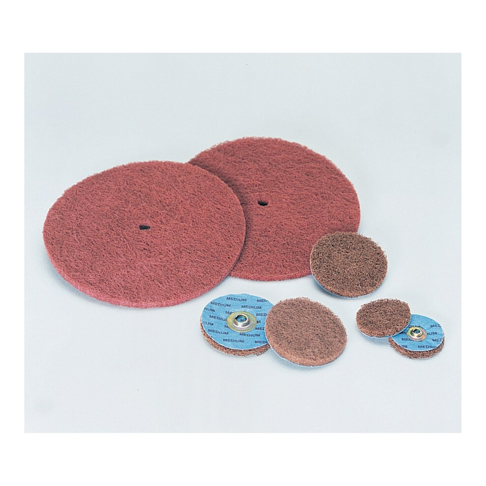 Standard Abrasives Buff and Blend GP Disc, 840909, 8 in x 1/2 in A FIN,10/Pac