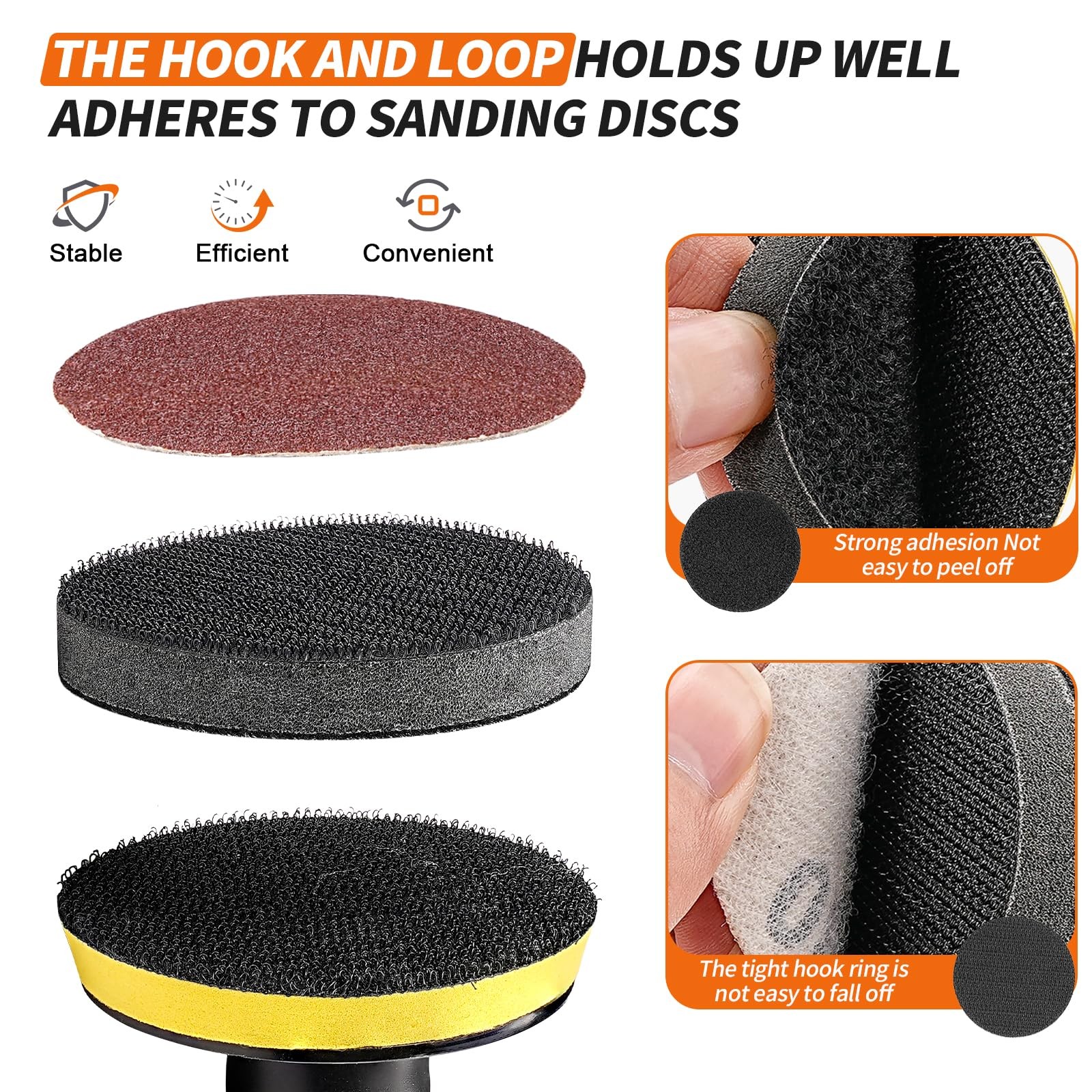 3 Inch (75Mm) Soft Foam Interface Sponge Pad 10 Pack 3″ Hook and Loop Replacemen