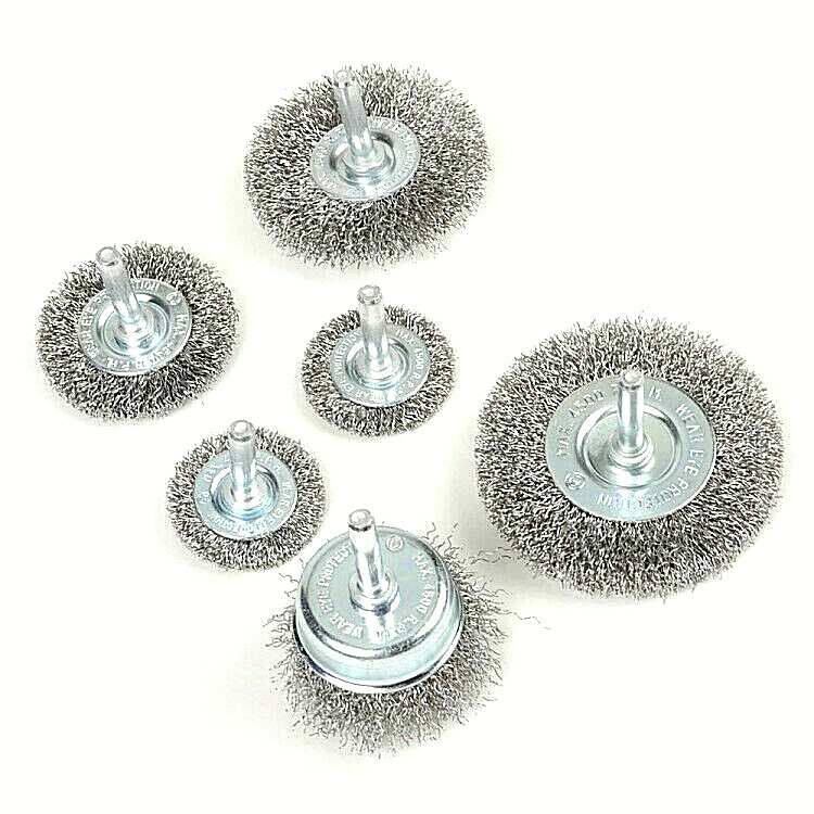 2/3/4/6/8″ STEEL WIRE WHEEL/CUP BRUSHES FOR BENCH GRINDER 1/4 5/8 1/2 ARBOR