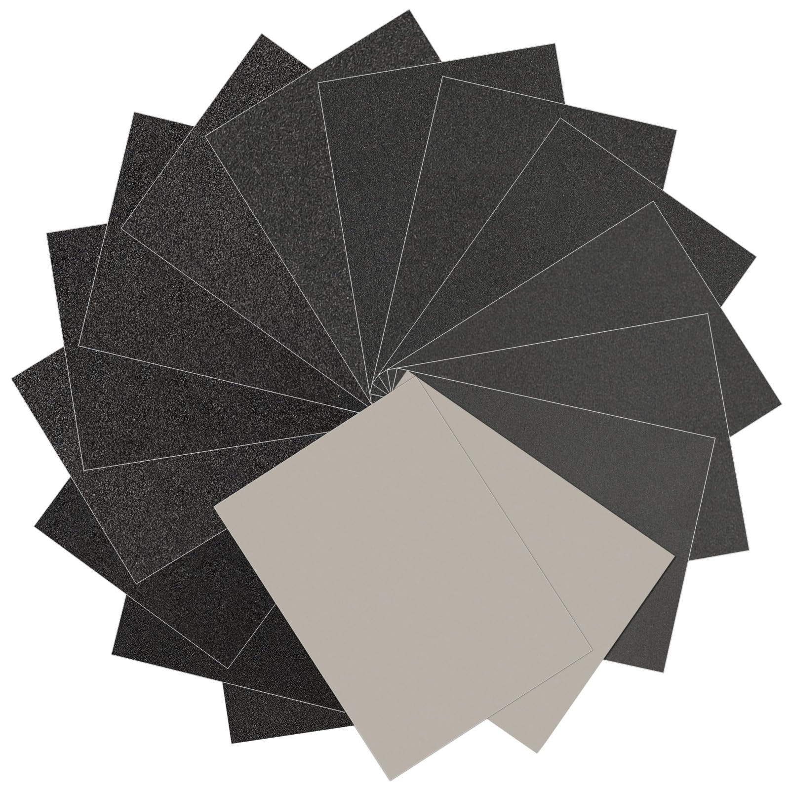 12-Sheet 9 x 11 Inch Wet Dry Fine Sandpaper Assortment, 400/600/800/1000/2000…