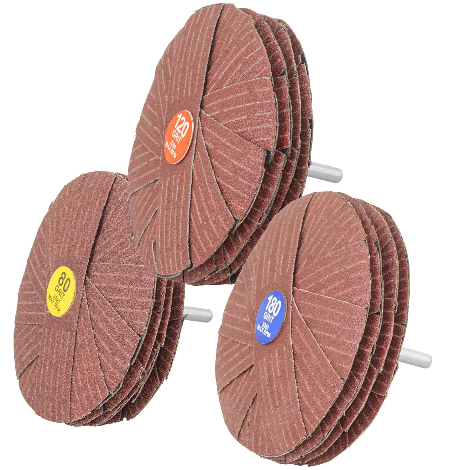 4″ Abrasive Sanding Mop Flap Sander for Drill or Drill Press 4″ 1/4″ 80