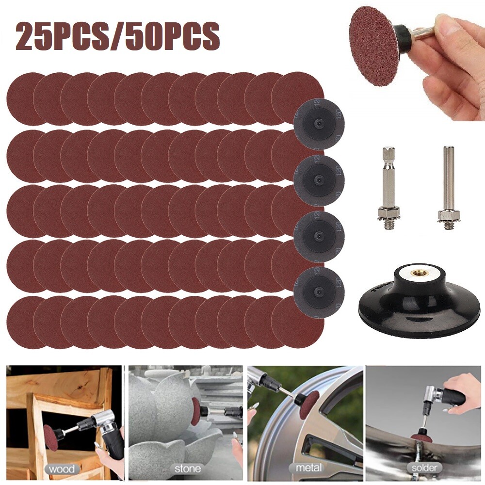 3″ 75mm Sanding Disc R Type Roll Lock Quick Change Disc Grinding Pad 24-320 Grit