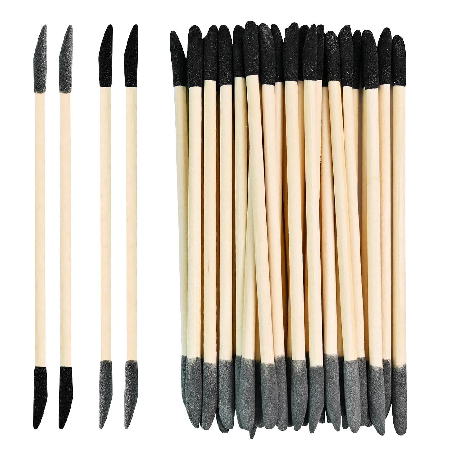 30 PCS Professional Sanding Sticks for Tight Spaces – Double End Matchsticks