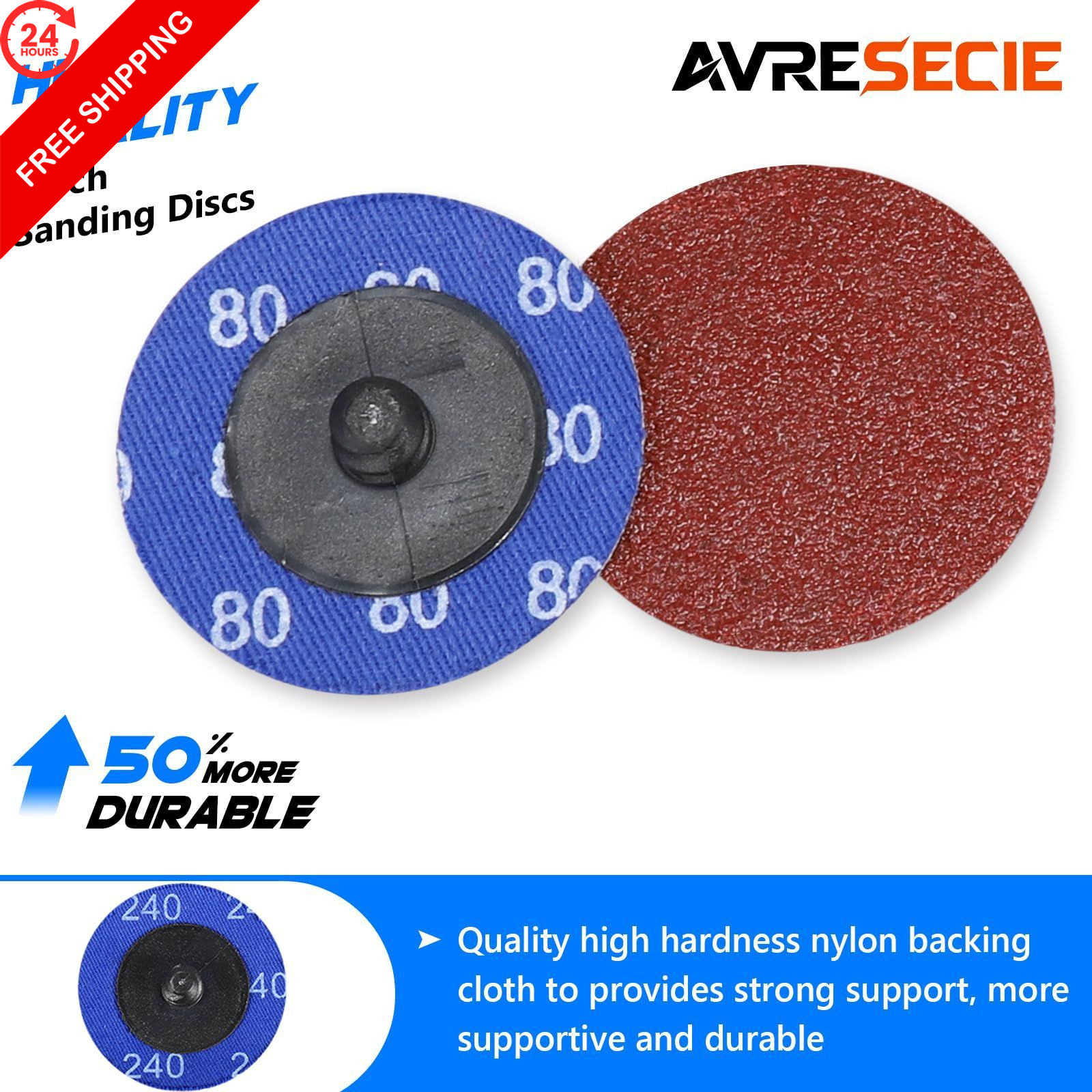 100Pcs 2 Inch Abrasive Cartridge Rolls for Rotary Tool 2 inches