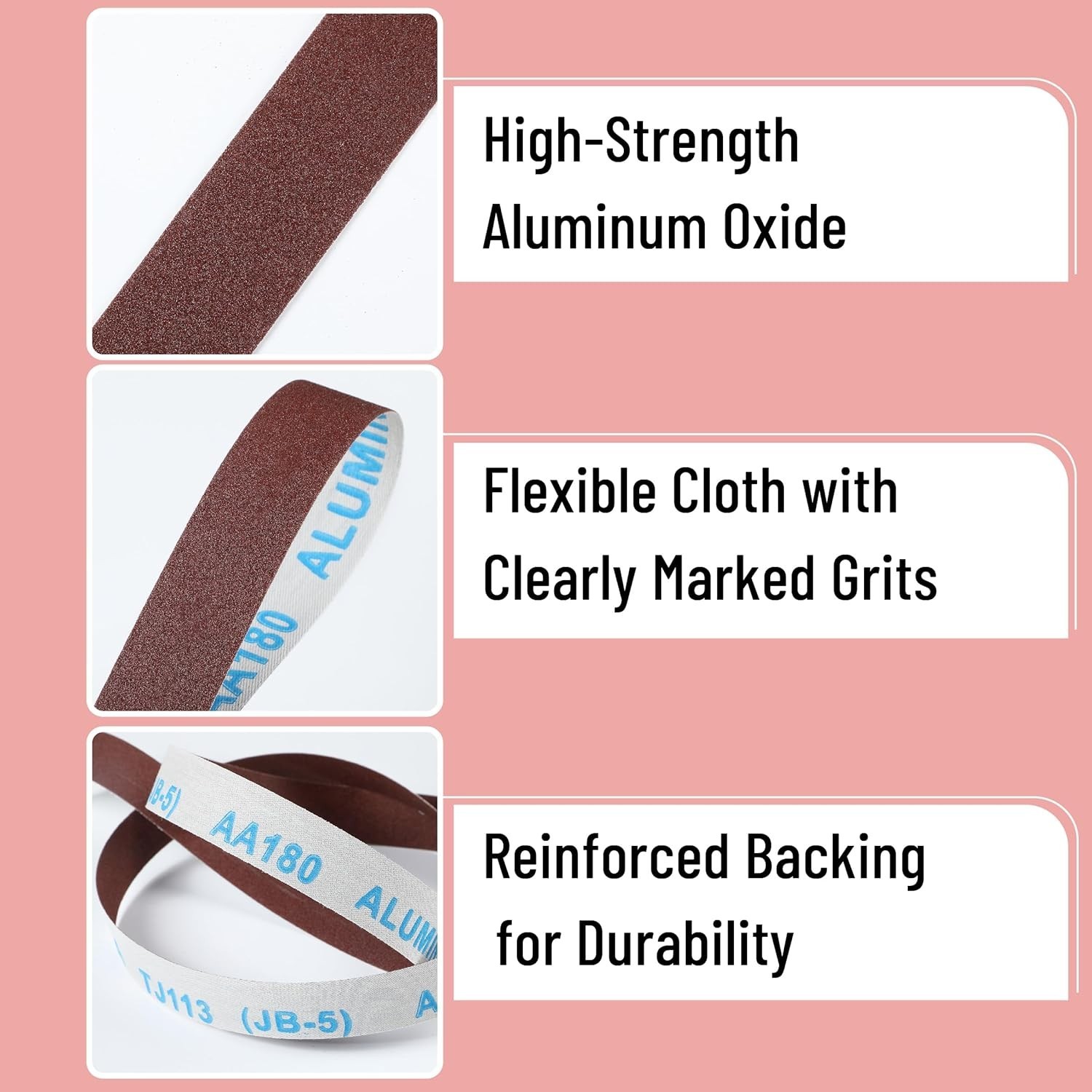 4 Grits 1″ x 20 Ft Emery Cloth Roll 120/180/360/600 Grit Abrasive Sandpaper Roll