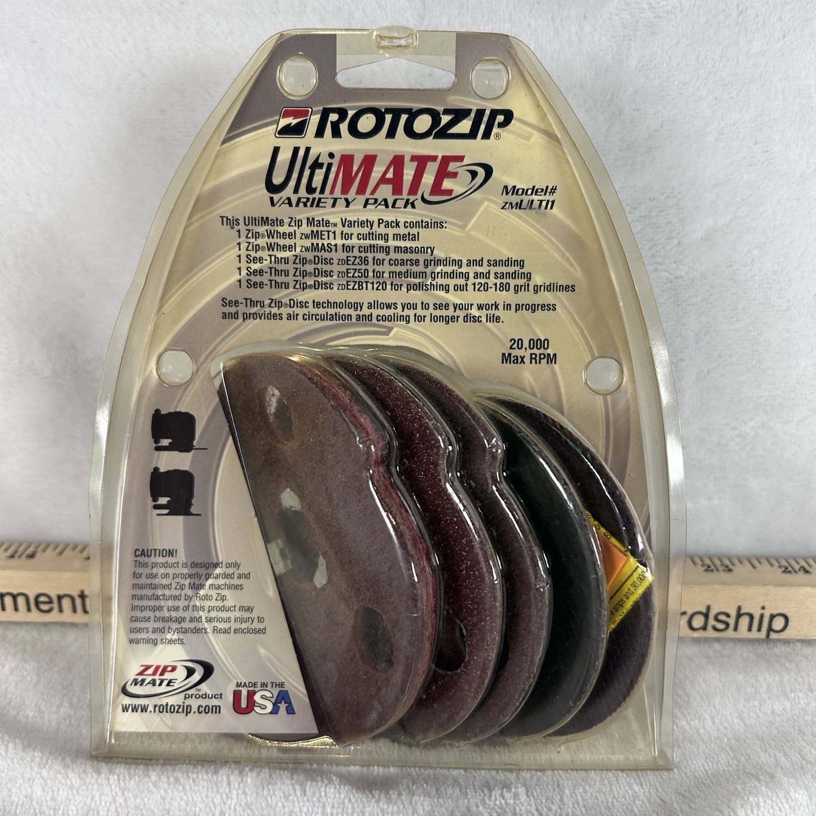 Rotozip ultimate variety grinding, sanding, masonry