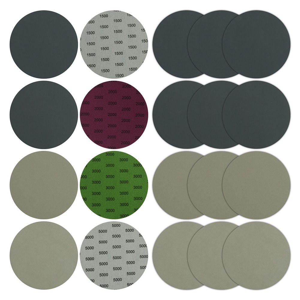 Rough and Fine 6 inch Sanding Discs 1500 2000 3000 5000 Grit Wet Dry Sandpaper