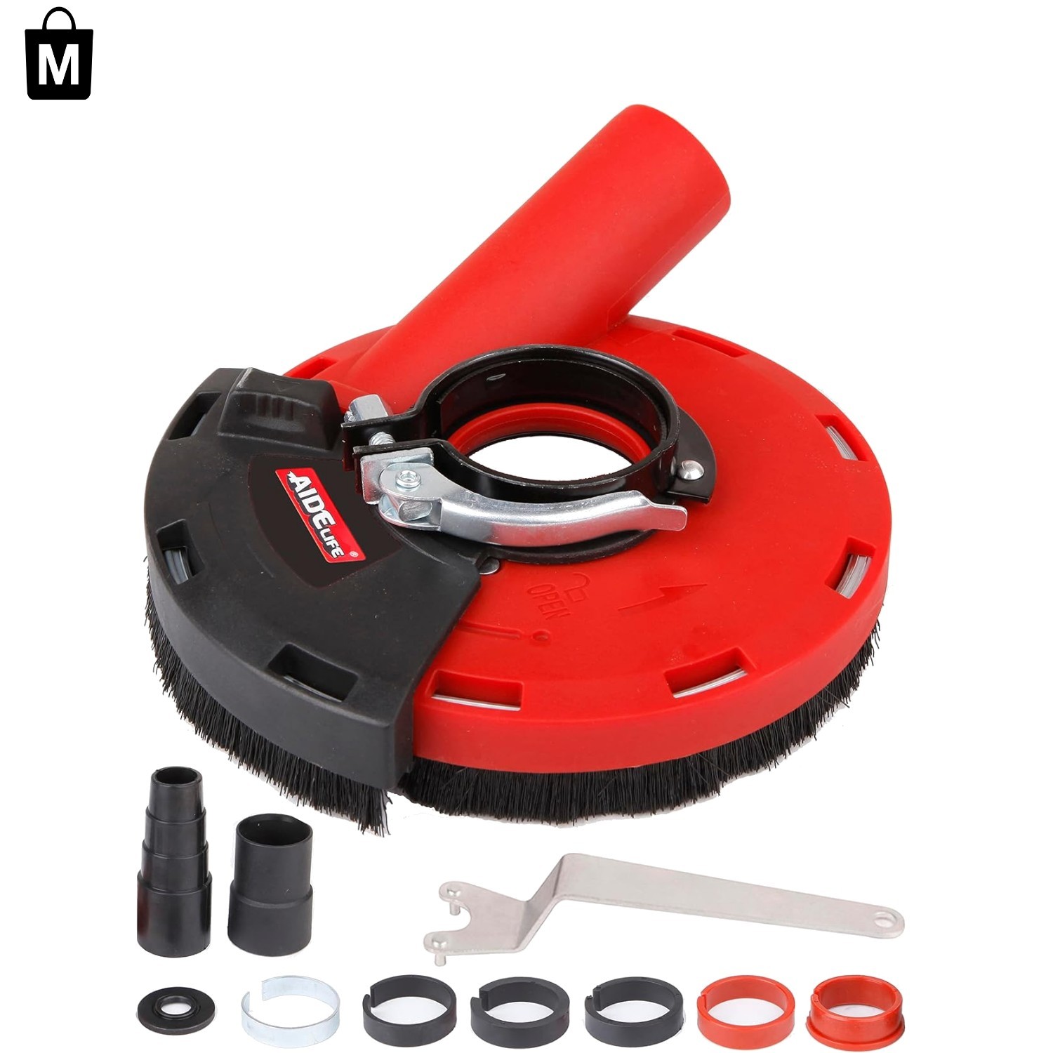 Expert Dust Collection Shroud for 115mm/125mm Angle Grinders – Compatible Brands