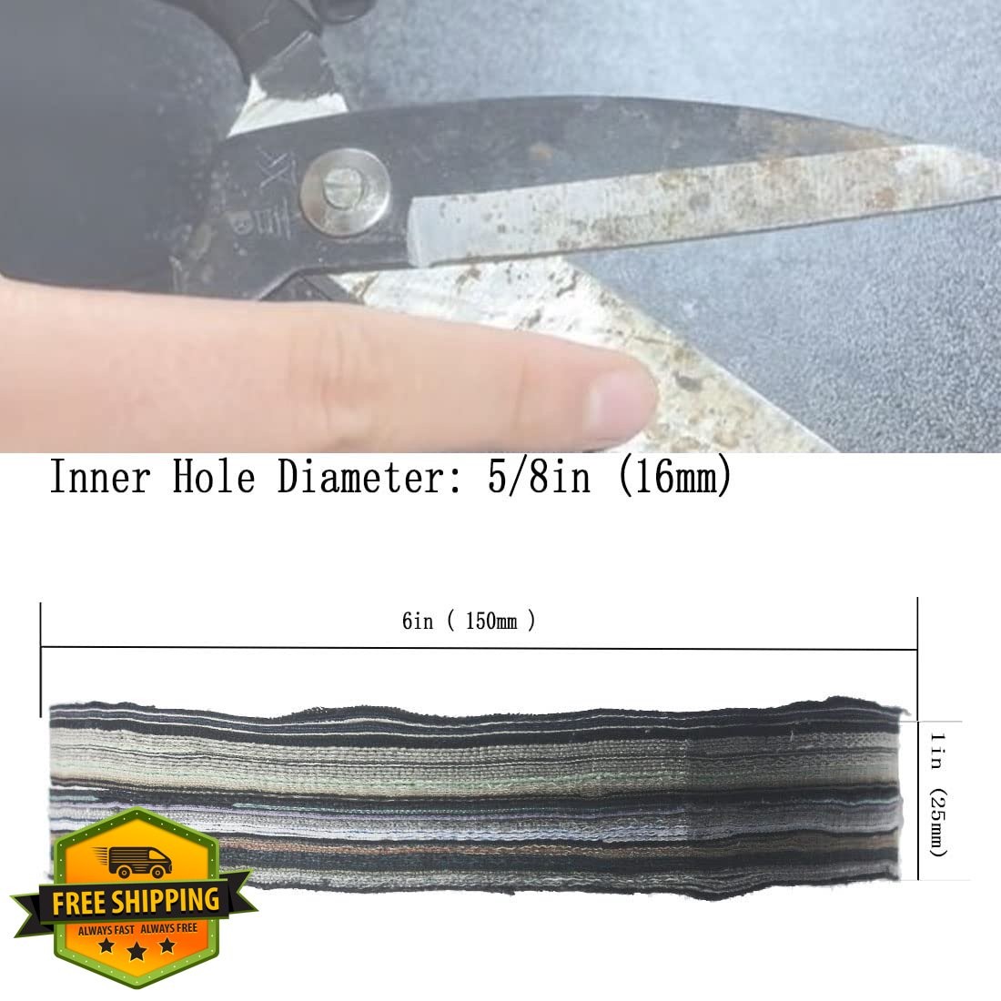 JUNLIXN 6″ Denim Buffing Wheel