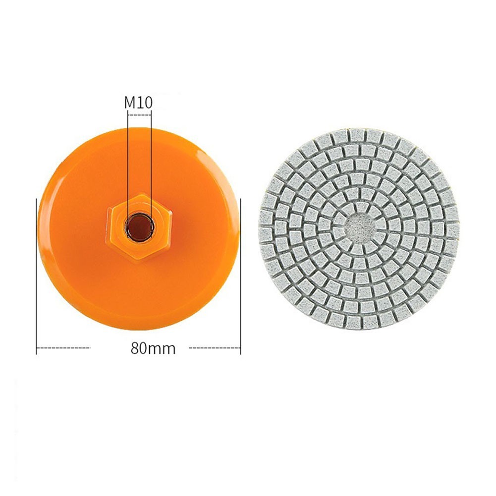 Polishing Pad 80mm 3inch Suitable for Granite For Marble Concrete 5pcs Set