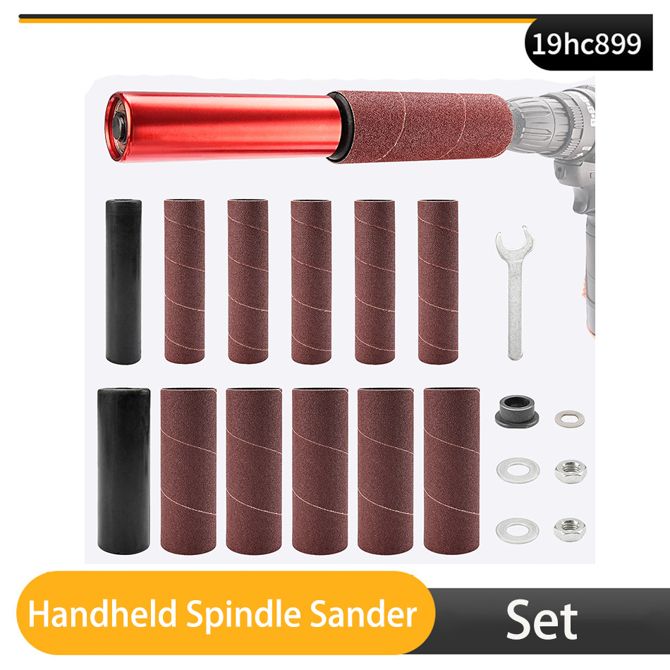 Sanding Drum Sander Handheld Spindle Sander Electric Adapter Hex Shank 1 Set
