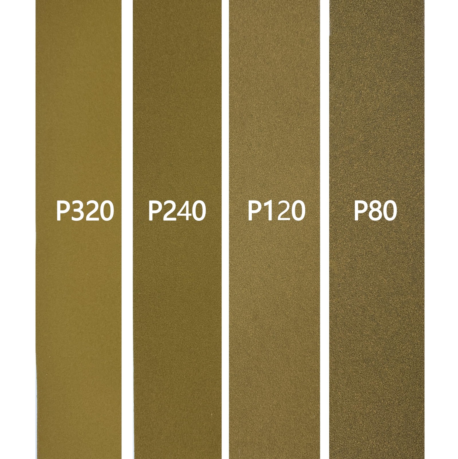 P80/P120/P240/P320 Yellow Sandpaper Rolls with -Adhesive Backing, Suitable fo…