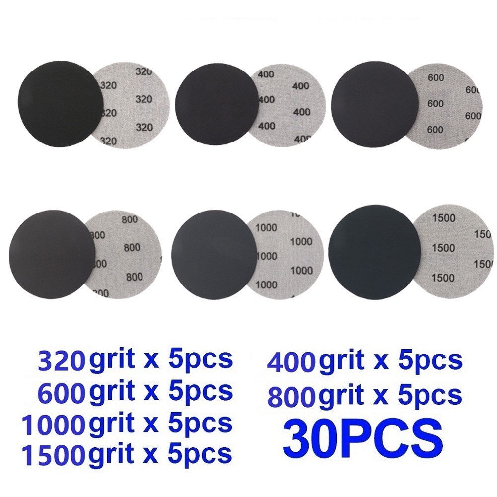 Sandpaper Sandpaper Sheet Wet/Dry 30Pcs 30x 3in/75mm 3inch 75mm Grit