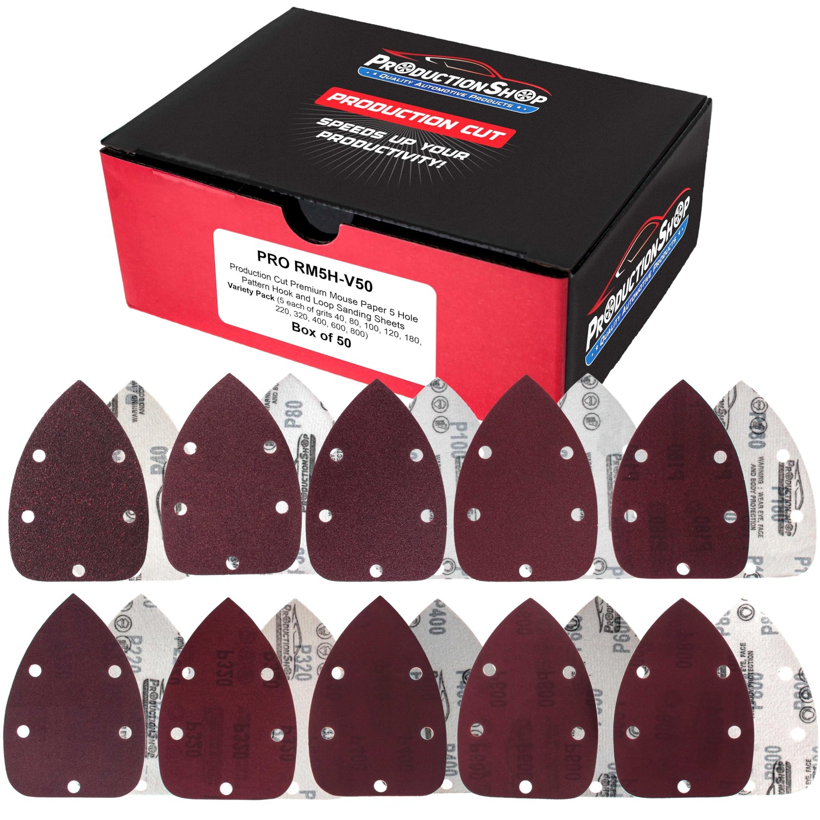 ProductionShop Premium 5-Hole Pattern Mouse Detail 5.5″ x 3.85″, Oxide Brown