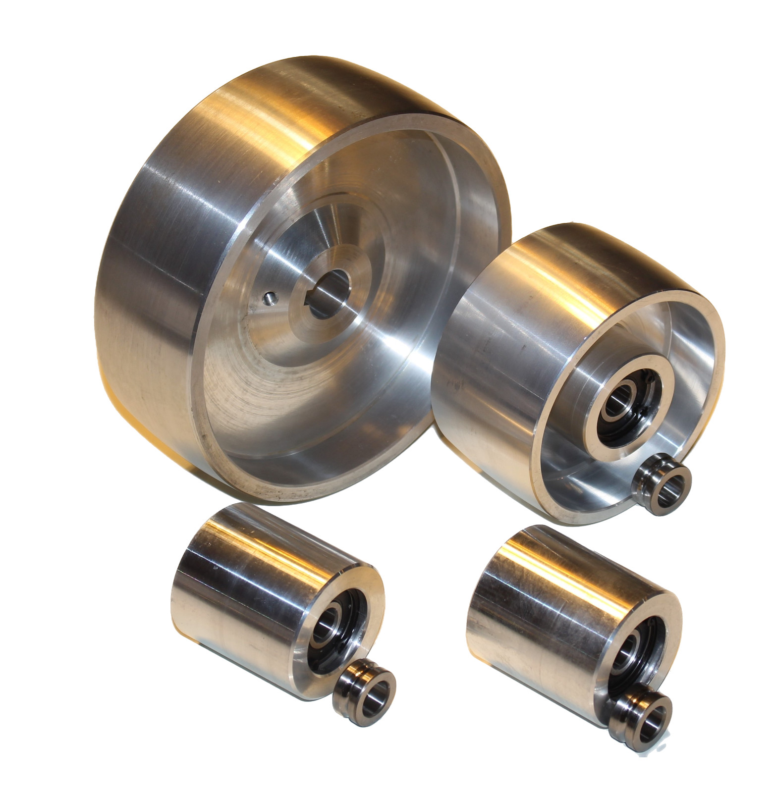 Belt Grinder wheel set knife grinder 6″ Drive-19 mm shaft, 4″ tracking, 2″ Idler