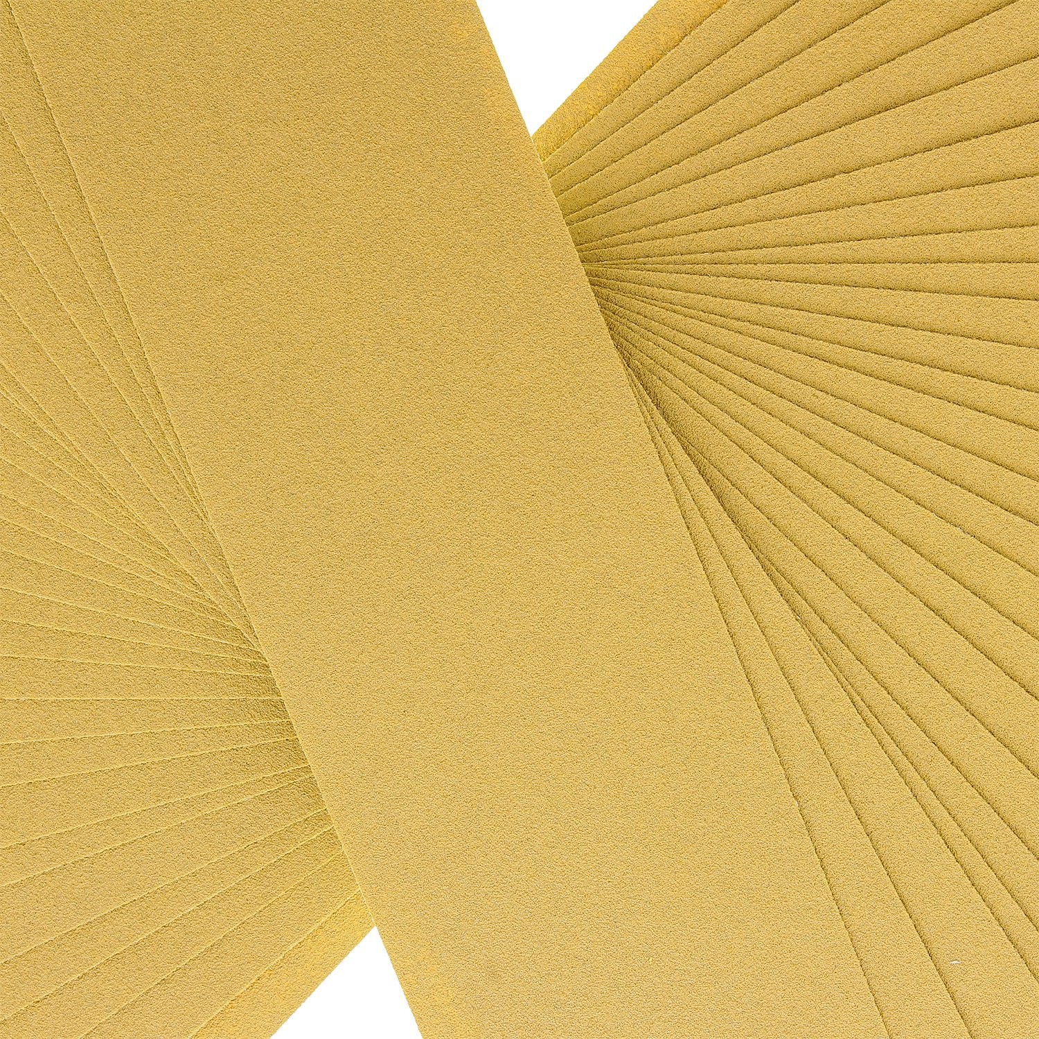 Premium 120 Grit Gold Pre-Cut PSA Longboard Sandpaper Sheets, Box of 20, 2-3/…