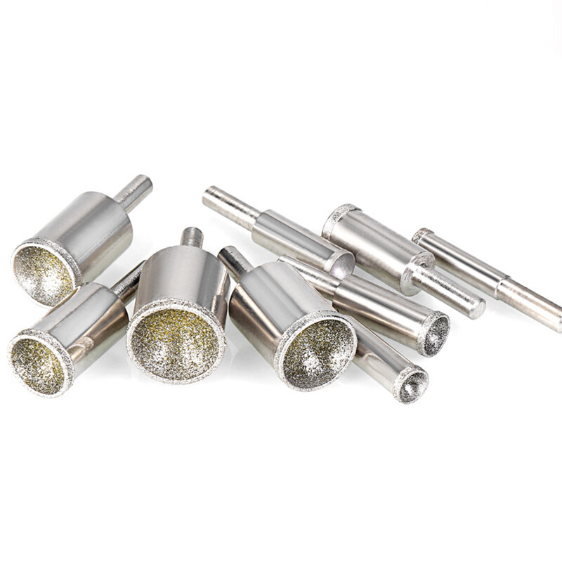 Crude Sand Diamond Burr Grinding Head Cylinder Concave For Bead Shaping 3-25mm