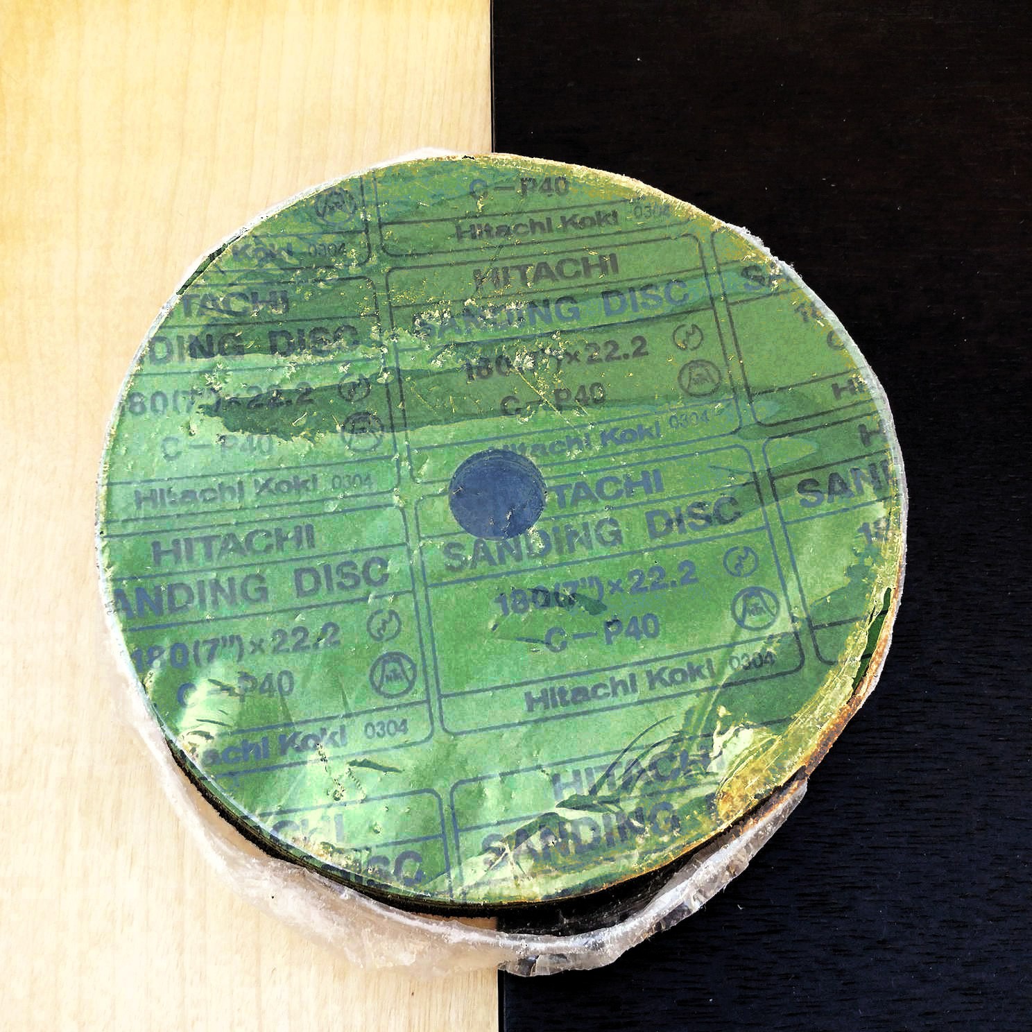 Hitachi Sander S18SA OEM Replacement Sanding Discs 7″ CP40 Grit 10-pack 314089