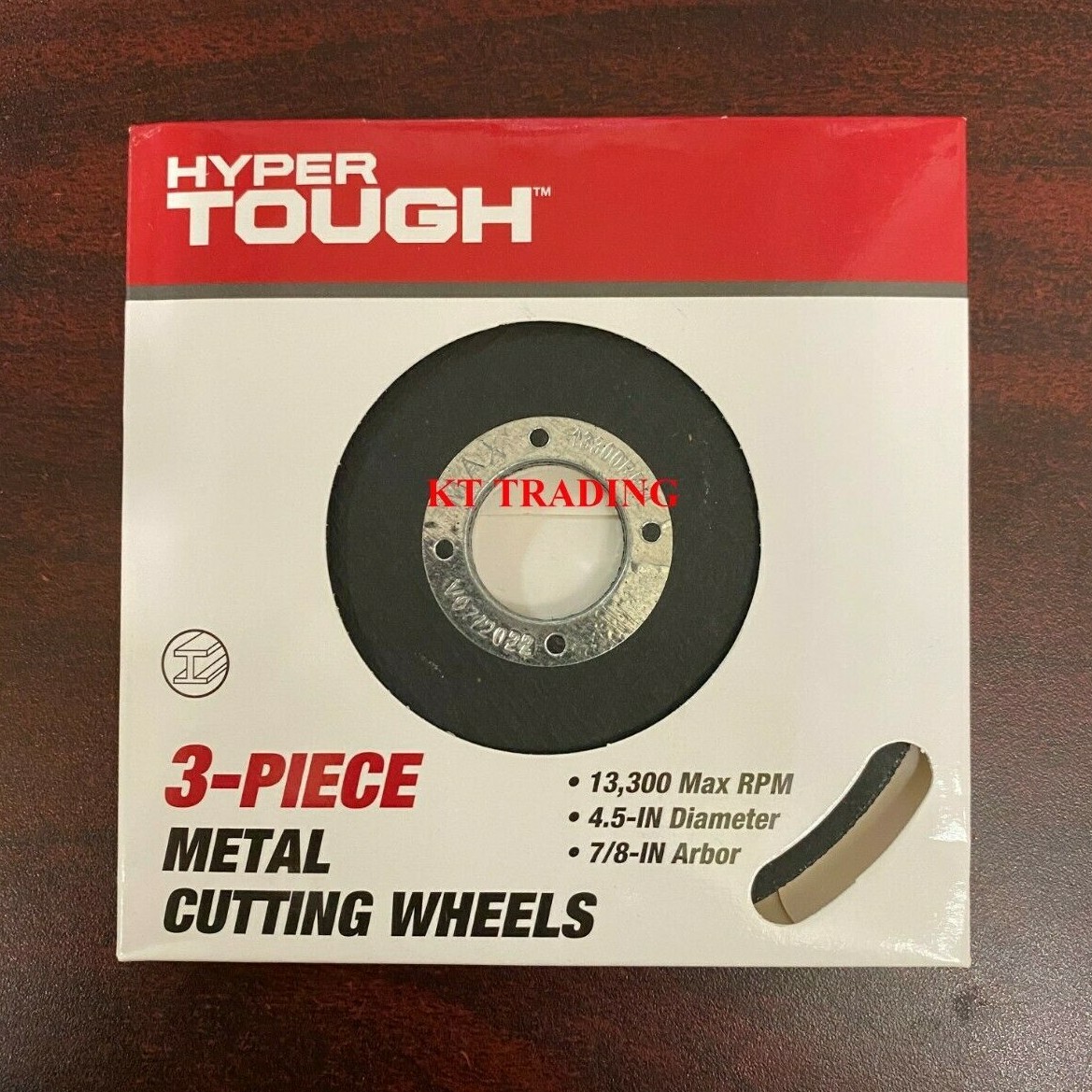 (3-Pk) HART 4.5-inch Aluminum Universal METAL CUTTING WHEEL Burr-Free 13,300 RPM
