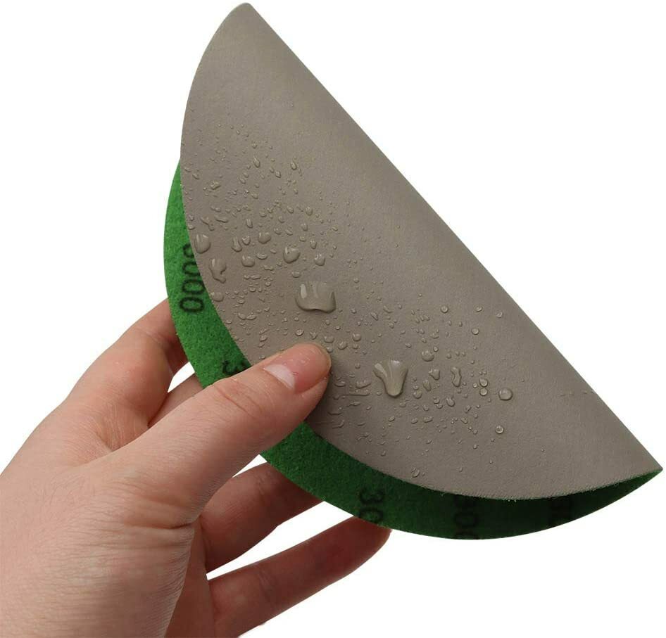 30X 6″ Wet Dry Sanding Discs 800-3000 Grit Hook and Loop Orbital Sandpaper Pads