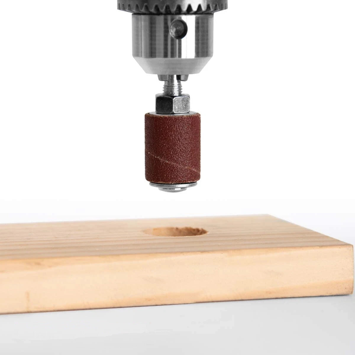 25 Pc Sanding Round Drum Set for Woodworking Drill Press Sander Sleeves Tool Kit