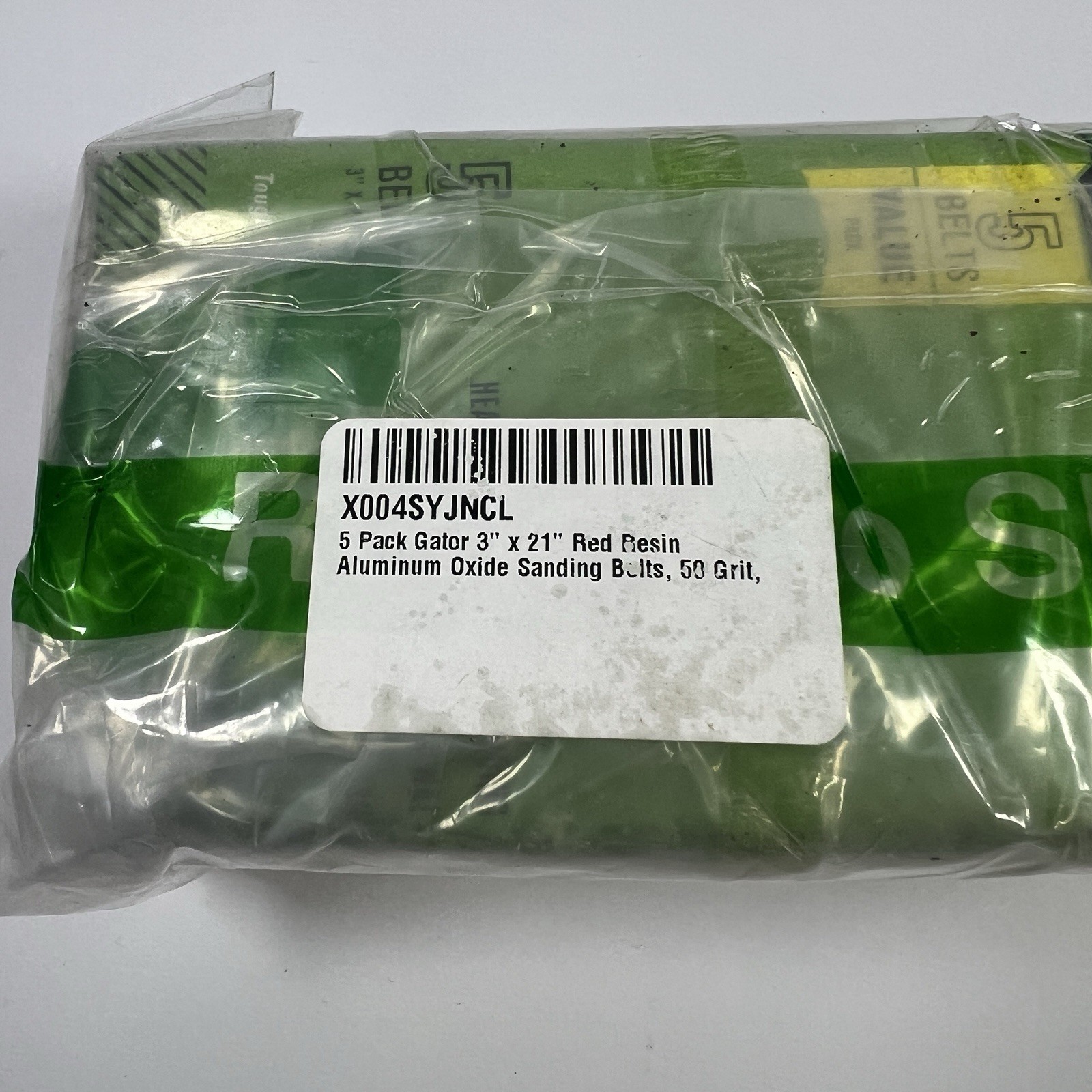 Gator 3 in. X 18 in. Sanding Belt 50 Grit Coarse 5 Pk NEW