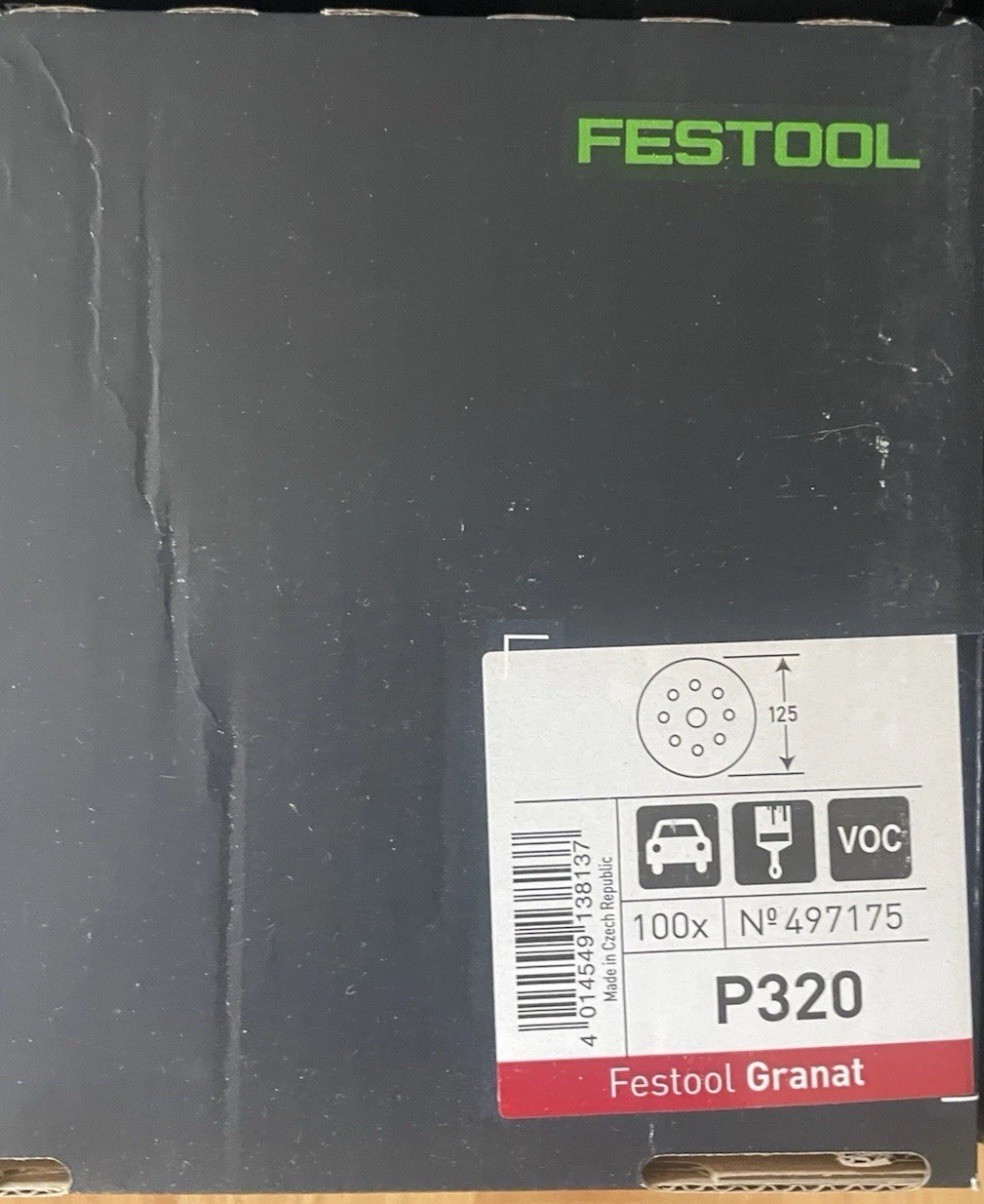 Festool D125 Granat Abrasive 80 100 150 240 320 400 Sanding Discs