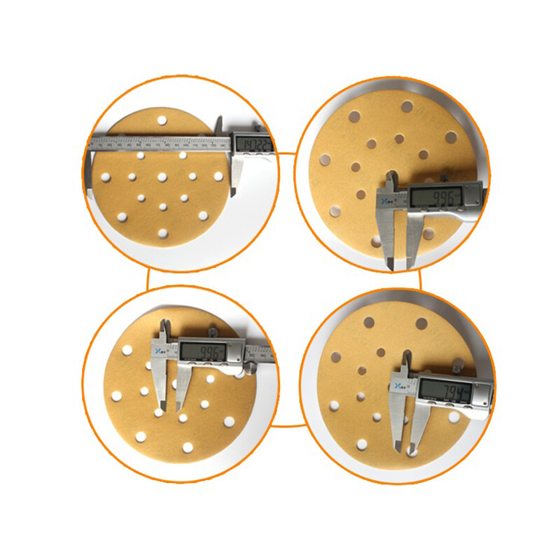 6Inch 150mm 17 Hole Wet Dry Sanding Discs Pads Hook & Loop Sandpaper Grit 80-600