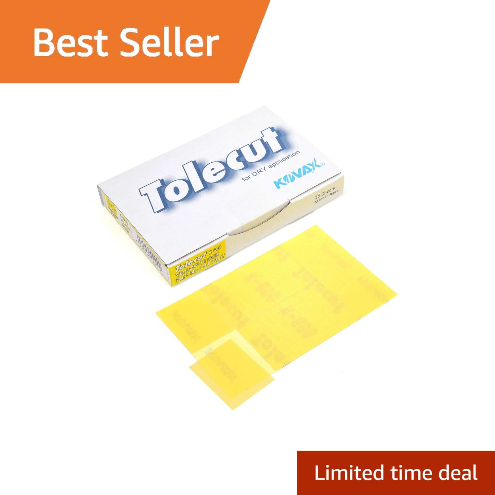 Eagle Abrasives K-800 Yellow 8-Cut Sanding Sheets 25