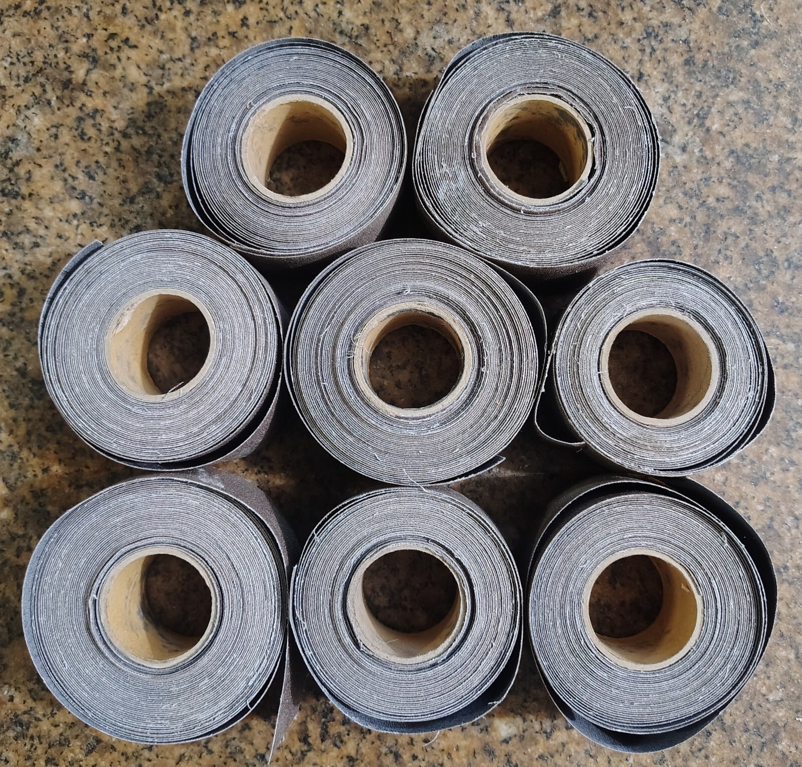 🗽ALUMINUM OXIDE J120 EMERY PAPER 8 VARIOUS LENGTH ROLLS