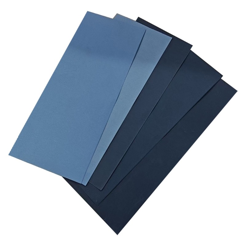 Industrial Grade 9×3.6 Inch Sandpaper 5 Sheets Multi Grit Carbon Backed for