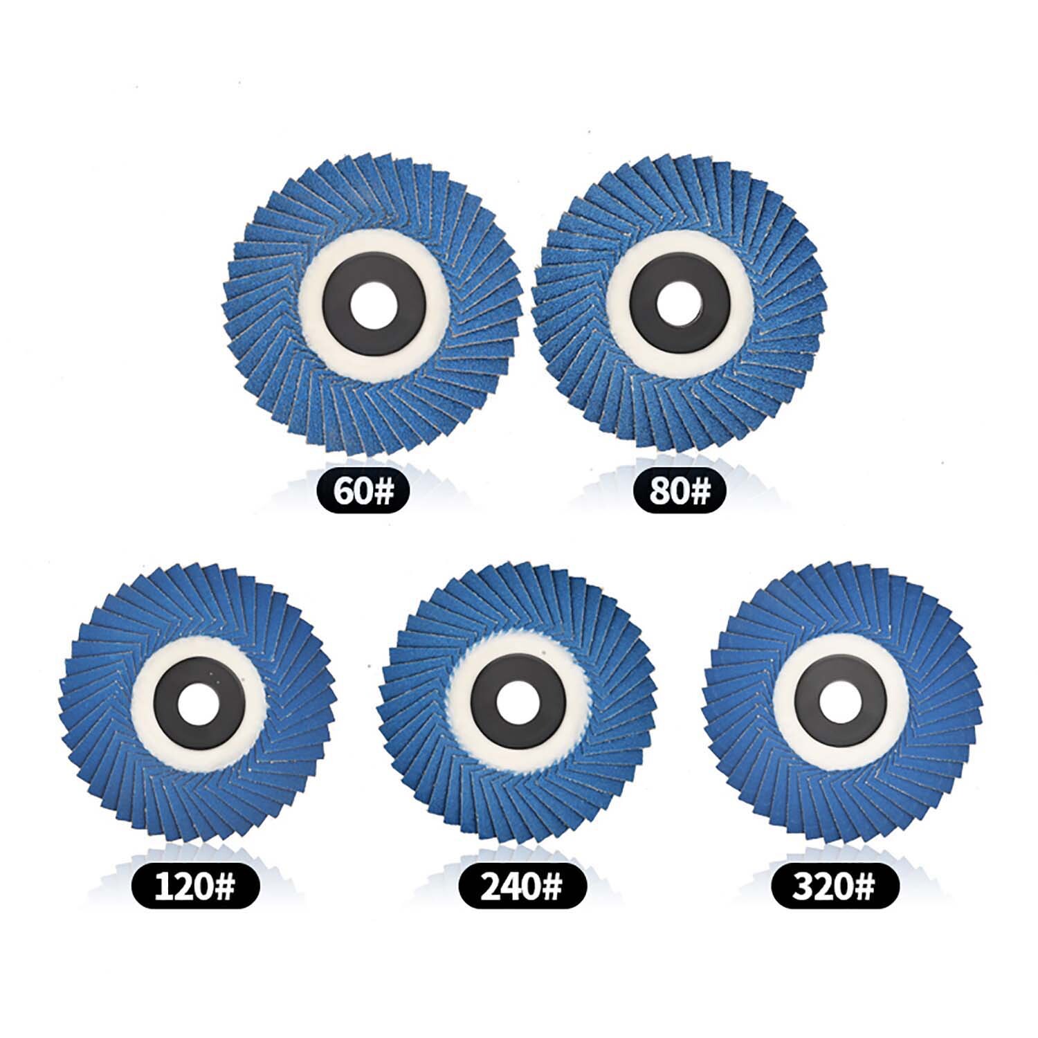4 Inch 60 80 120 240 320 Grit Flap Disc Angle Grinder Sanding Grinding Wheels