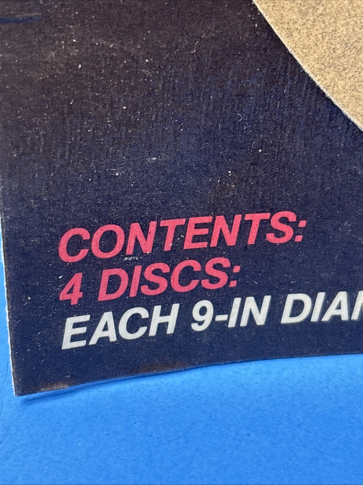 CRAFTSMAN PKG of 4 – 9” Aluminum Oxide Sanding Disc 150 Grit Fine No Cntr Hole