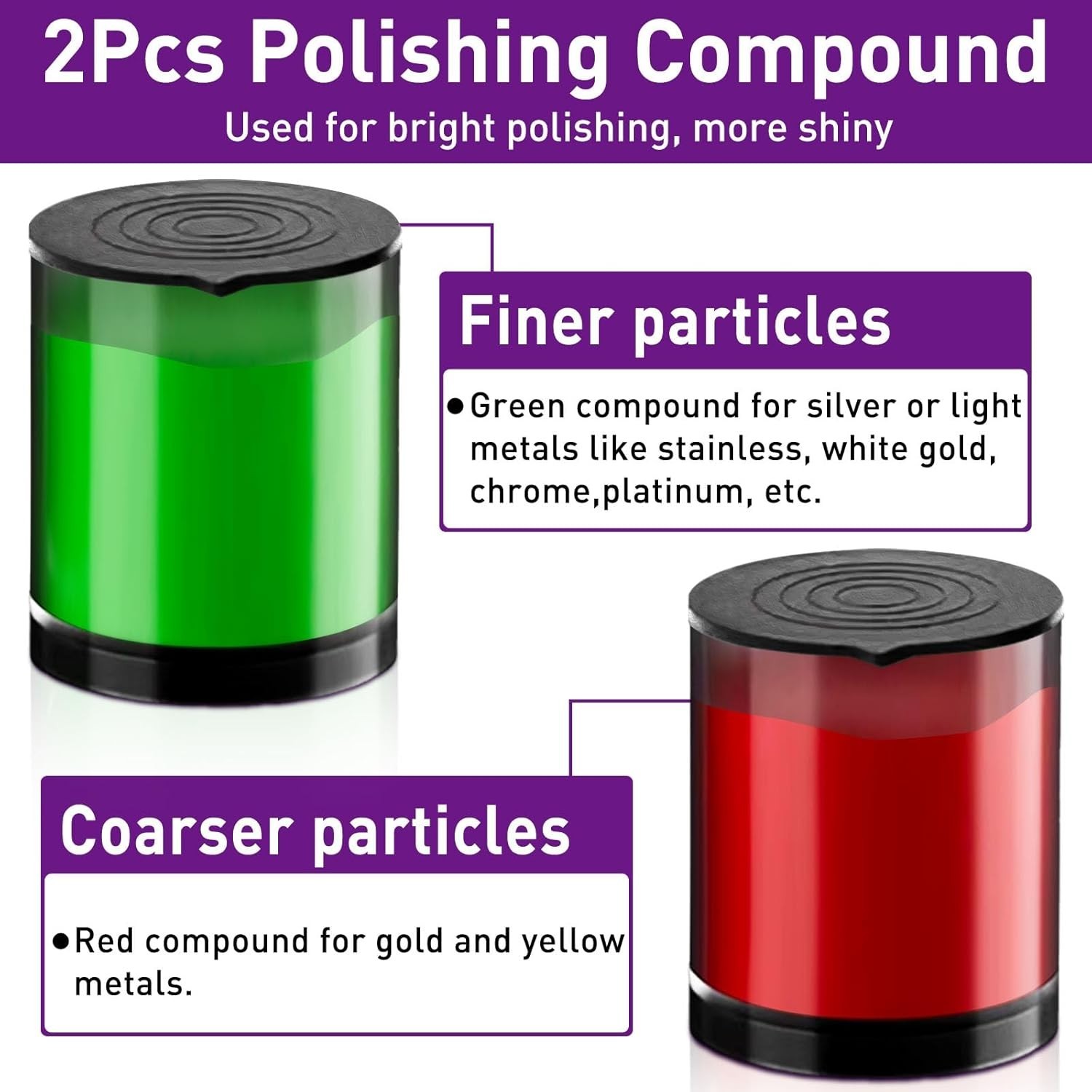 114 PCS Polishing Kit with 2Pcs Polishing Compound for Dremel, Abrasive Polis…