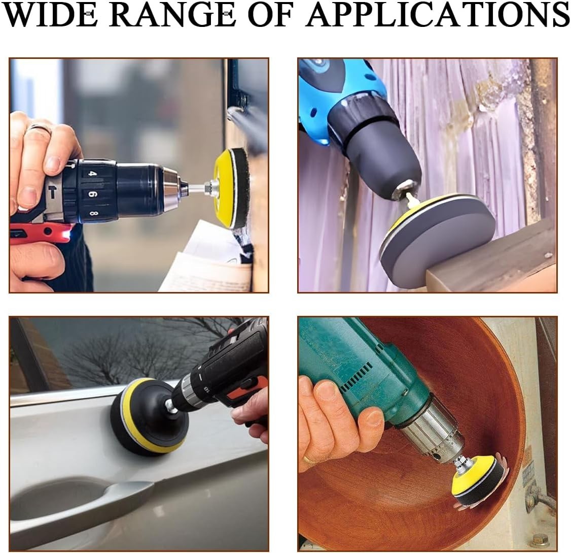 2-Piece 3-Inch Buffing & Polishing Discs for Drills & Grinders