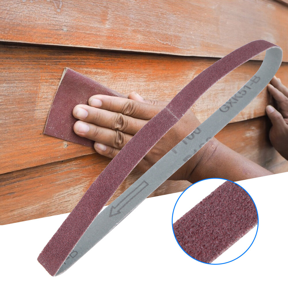 10pcs/set 452x15mm Sanding Belt Abrasive Band Replacement 40-120 Grit 80