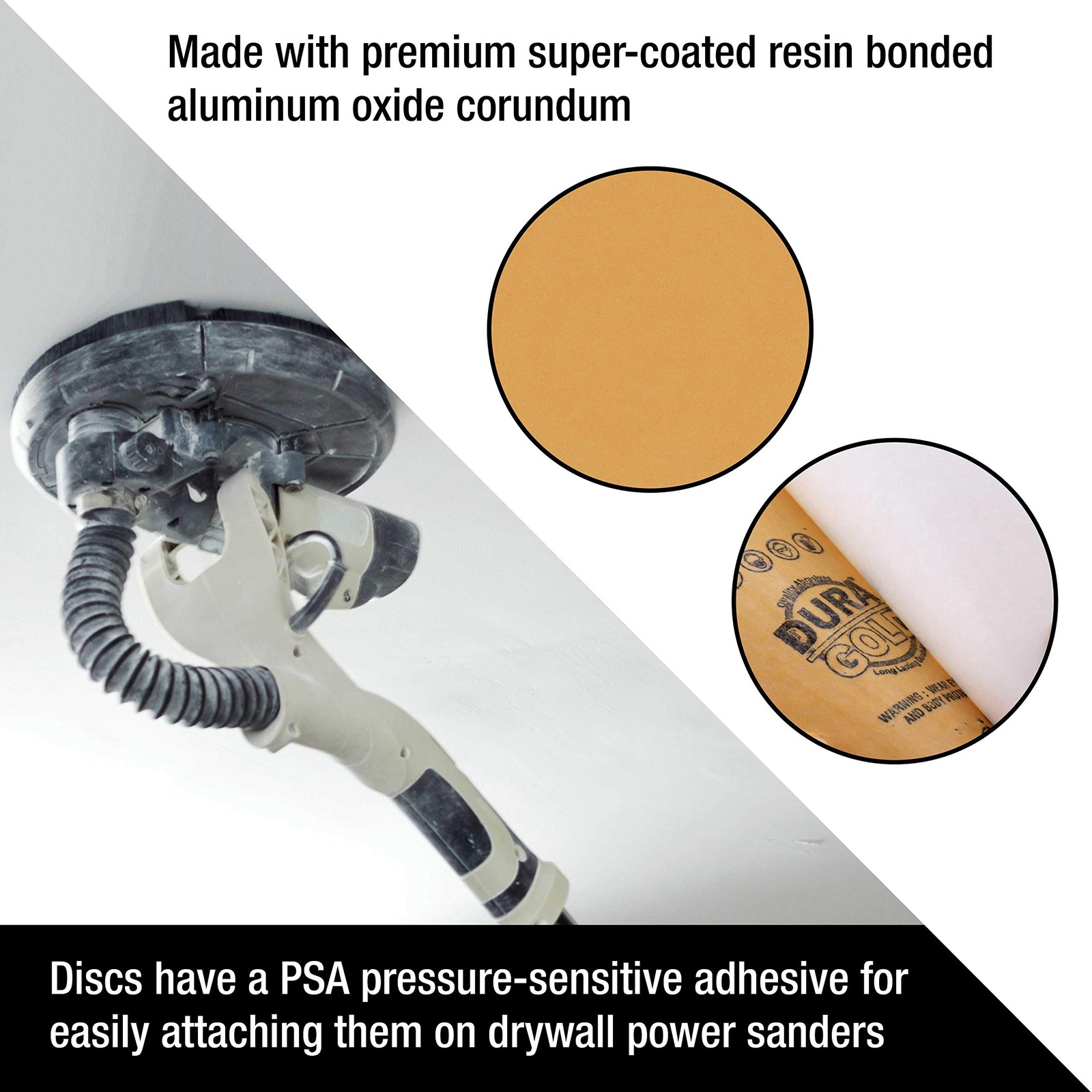 10 Pack 9 inch Drywall Sanding Discs Variety Pack 60-240 Grit PSA Self Adhesive