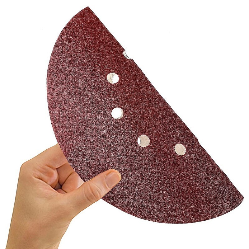 100 PCS 225mm Sanding Discs 10 Hole Hook and Loop Sanding Discs 150-240 Grit