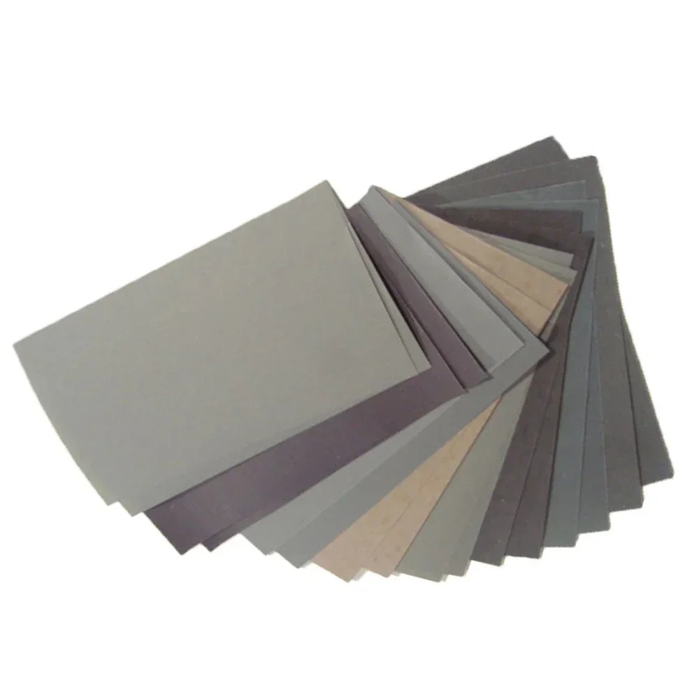 15 Pcs Sandpaper Sheets, 13 Grits 120–5000 Wet Dry Assortment for Wood & Metal