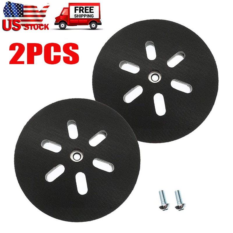 2Pcs 6″ 6-Hole Hook&Loop Sander Pad For Bosch RS6045 RS6046 ROS65VC 1250DEVS