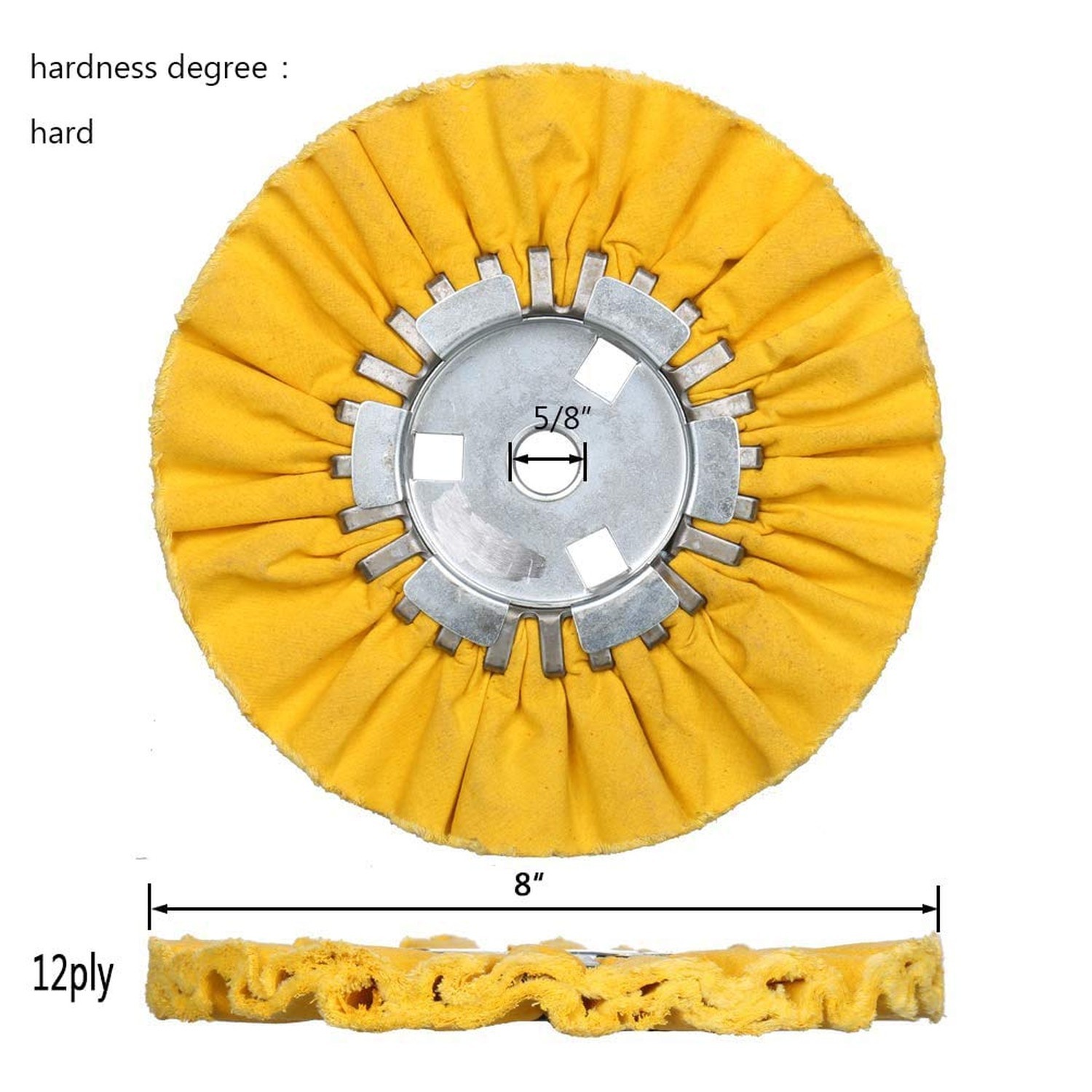 Airway Buffing Wheel Kit 4 Piece kit (1 pcs White & 1 pcs Orange & 1 pcs Blue…