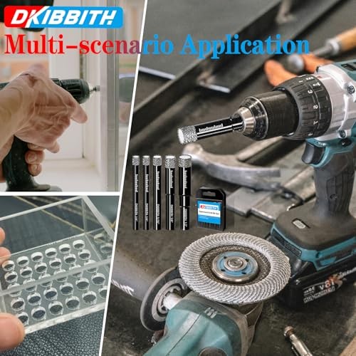 10 Pack Dry Diamond Drill Bits & Tile Drill Bit Set 10 Pcs Diamond Drill Bit