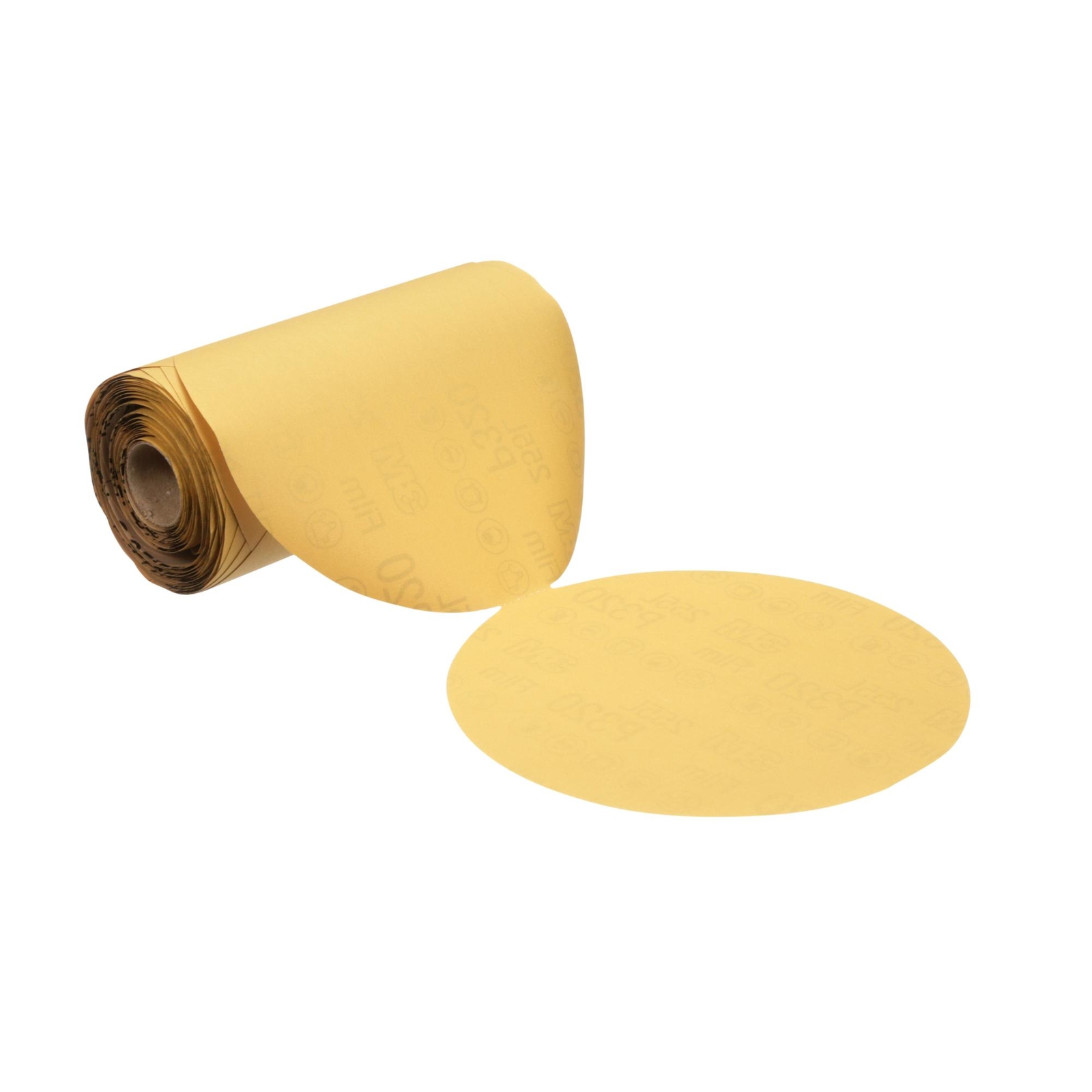 3M Stikit Gold Film Disc Roll 255L, P100, 5 in x NH, Die 500X, 125Discs/Roll