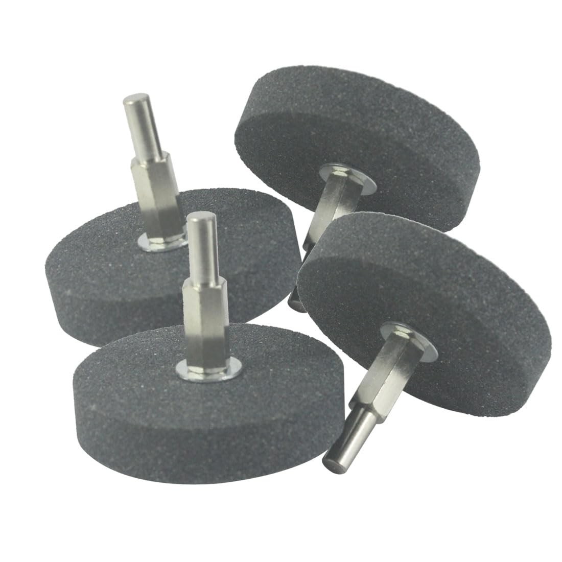 Luo ke 4 Pcs 1/4″ Shank Aluminum Oxide Mounted Grinding Wheels